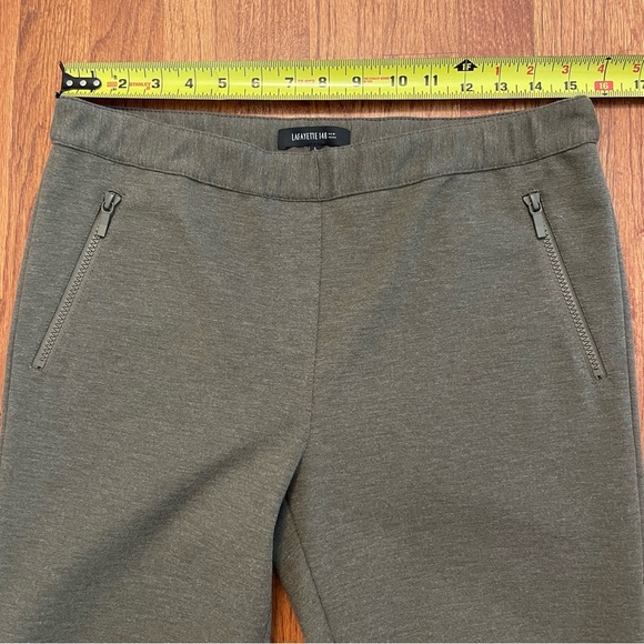 Lafayette 148 NY pull up zip pockets ankle pants size L - Picture 10 of 12